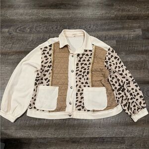 Pol cheetah waffle knit